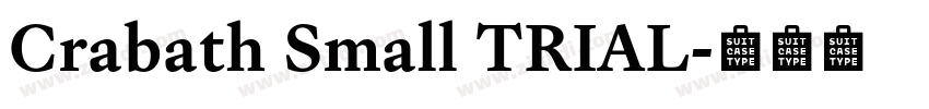 Crabath Small TRIAL字体转换